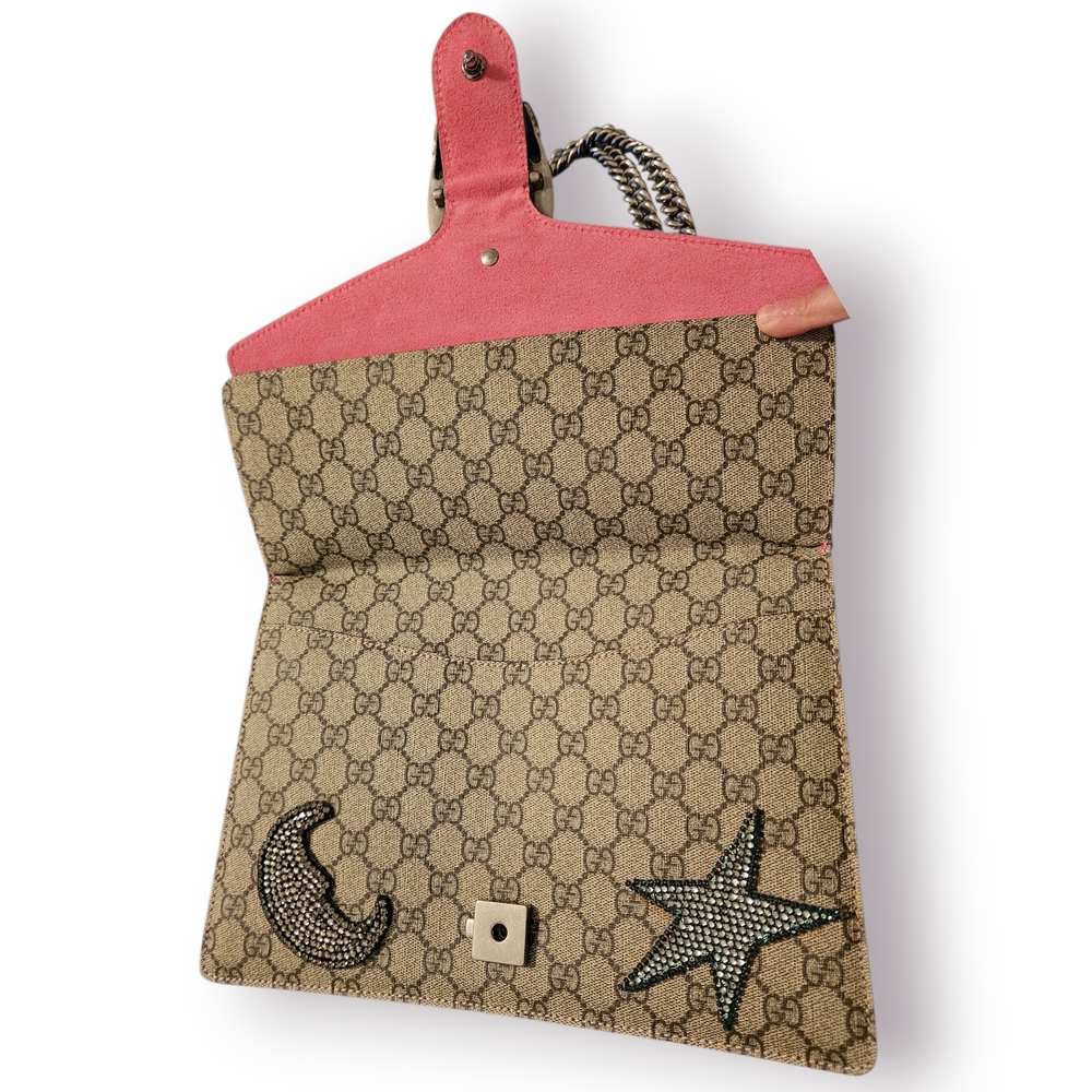 Gucci Beige and Pink Embellished Women's Bag - Picture 3 of 16